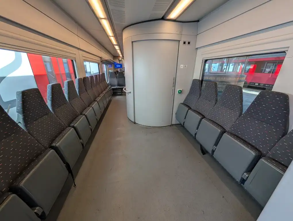 Mixed-use area in a Desiro train