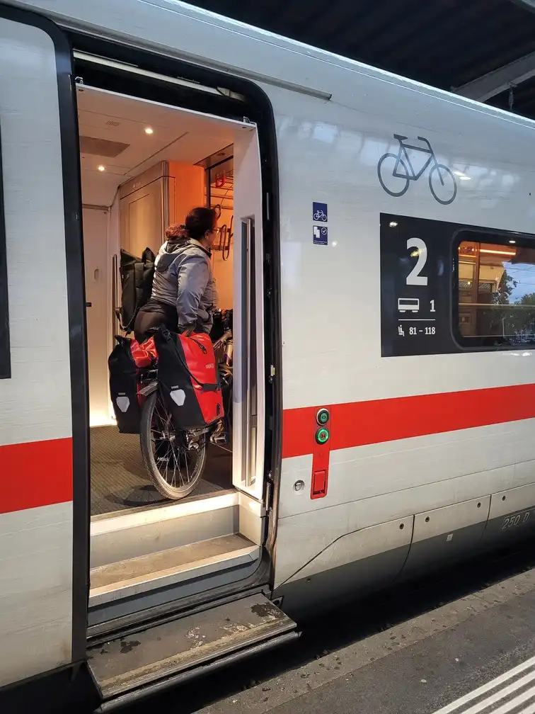 Bicycle entrance of an ICE 4 train