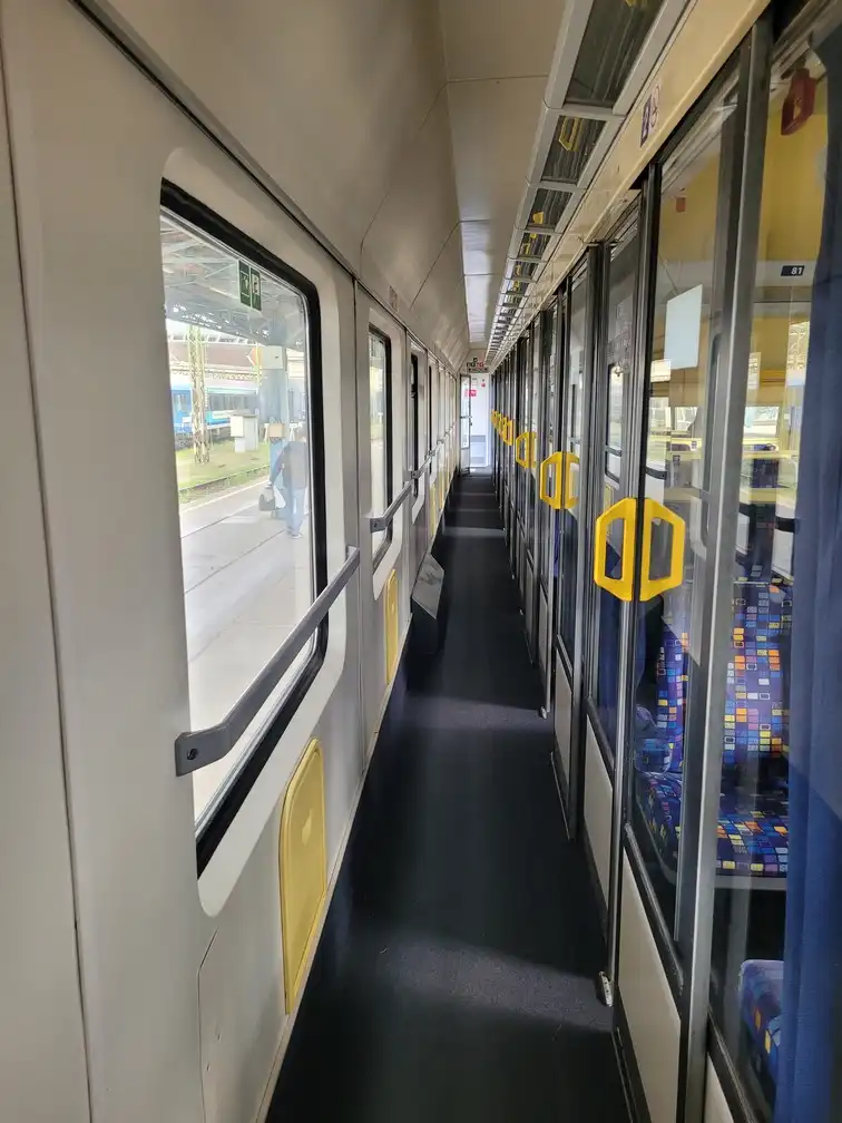 Corridor in a modern train