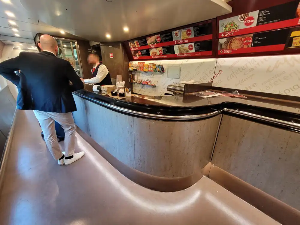 Restaurant in an ETR 1000 train