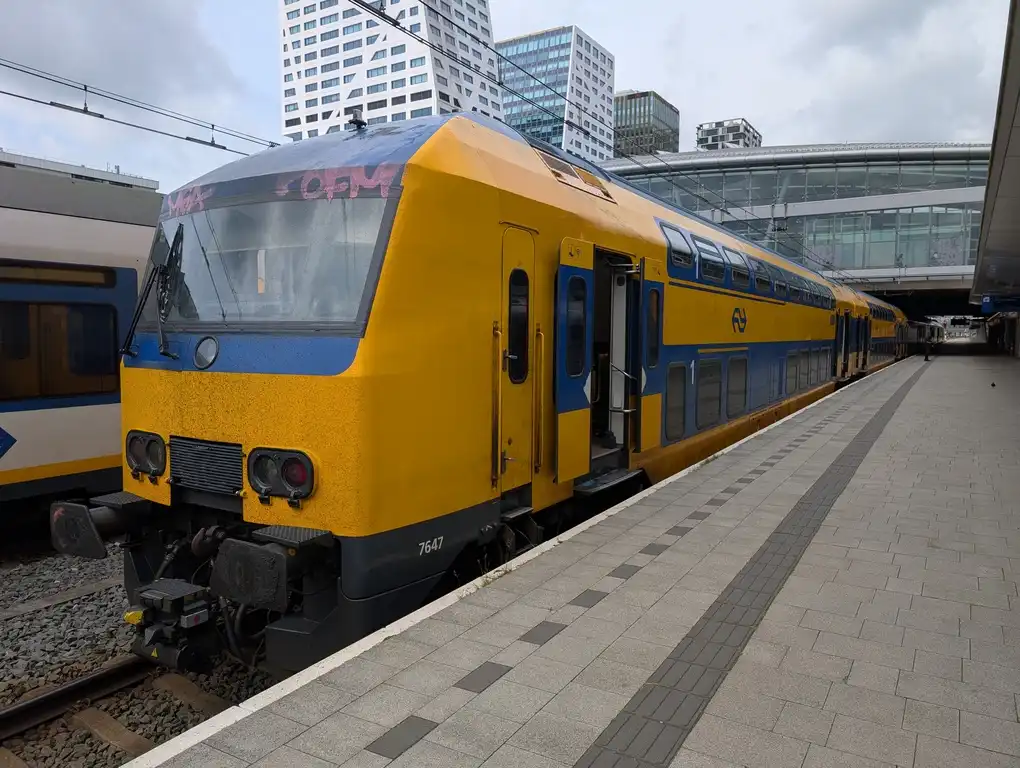 DDZ train on a platform