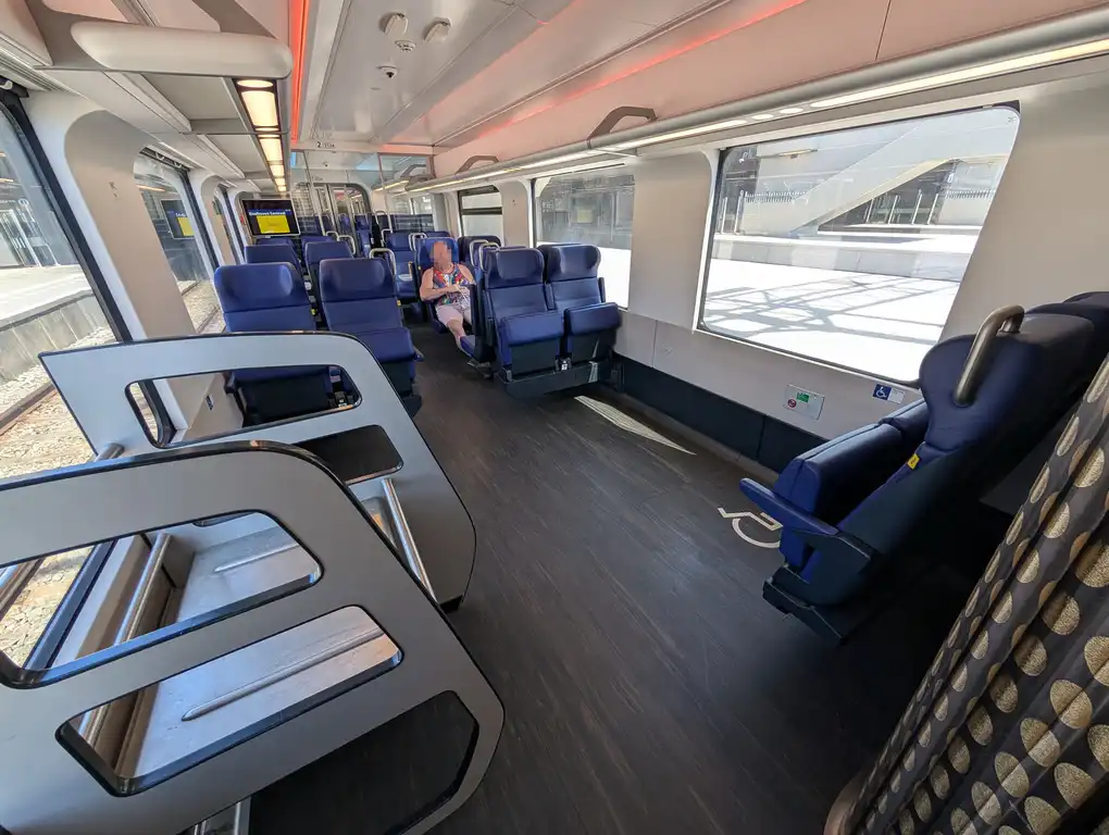 Wheelchair space in an ICNG train