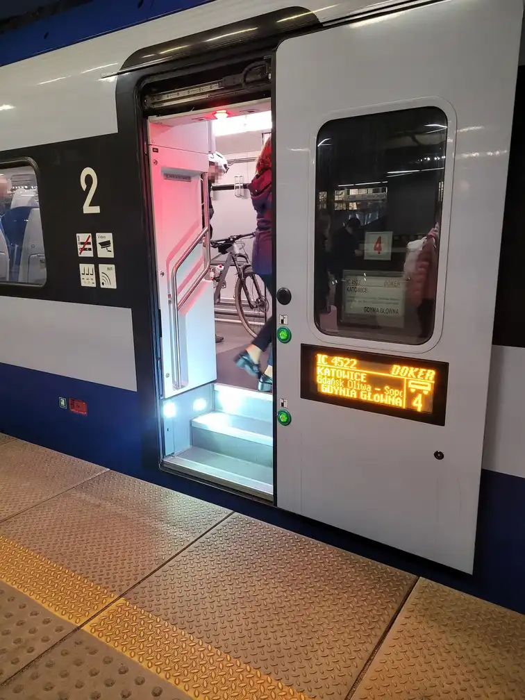 Bicycle entrance of an intercity FLIRT 3 train