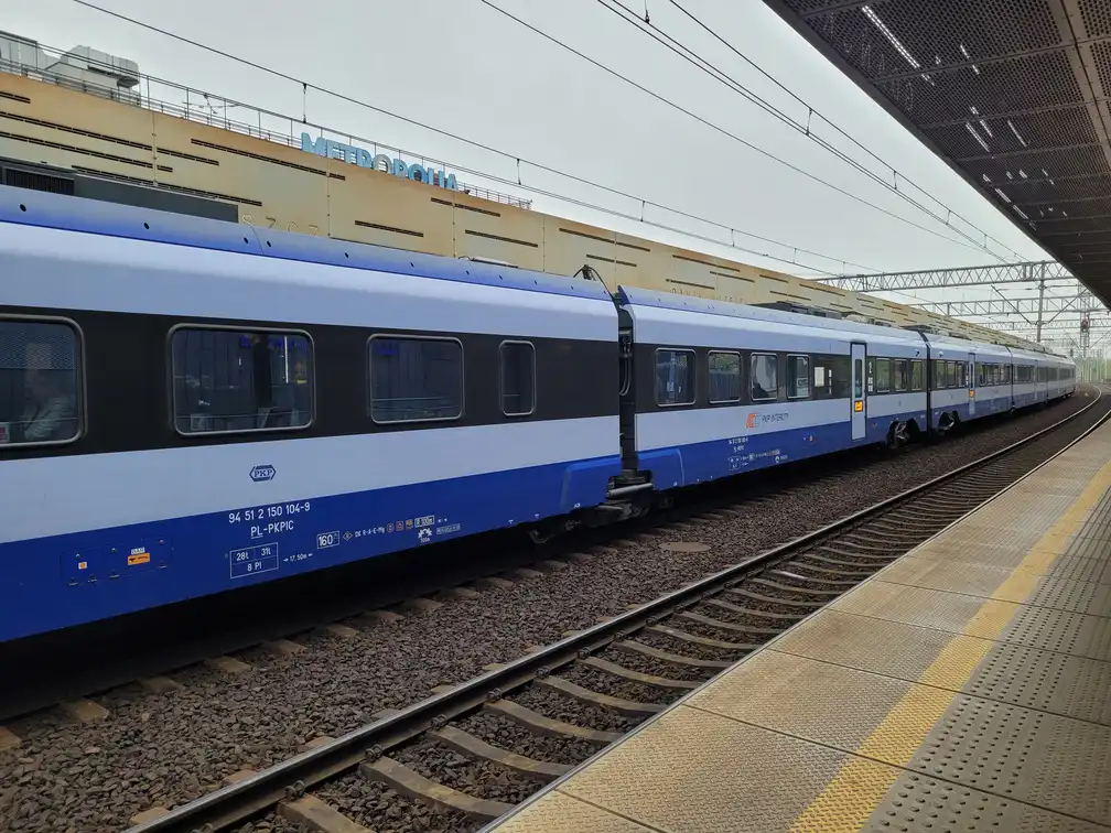 Intercity FLIRT 3 train on a platform