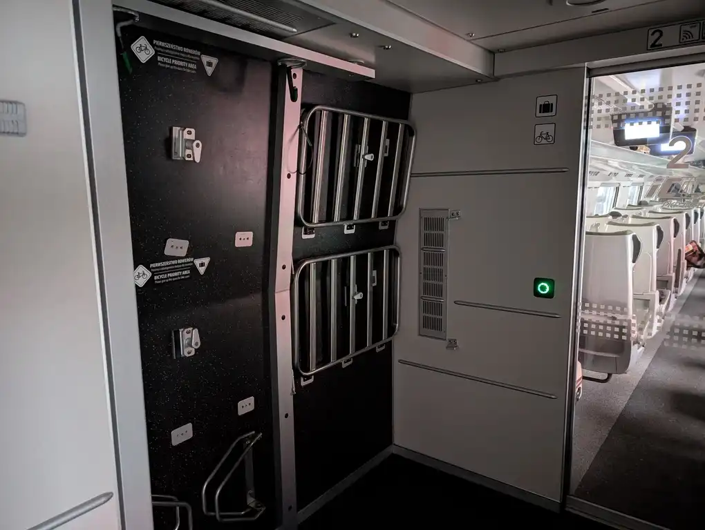 Bicycle space in the entrance area