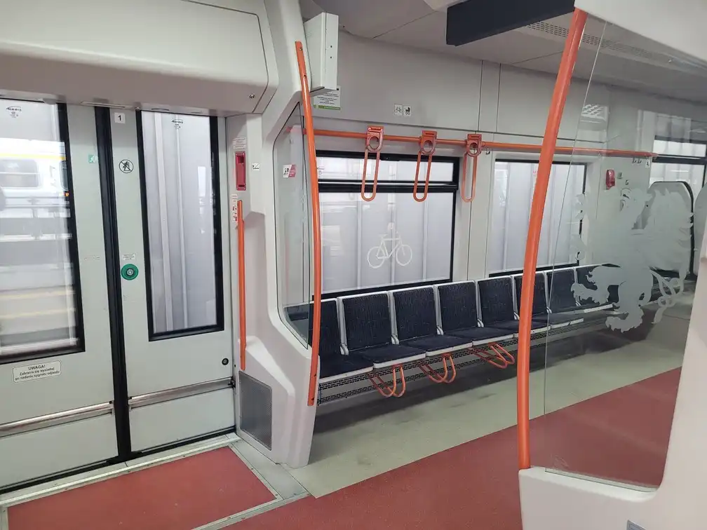 Bicycle space in a regional train