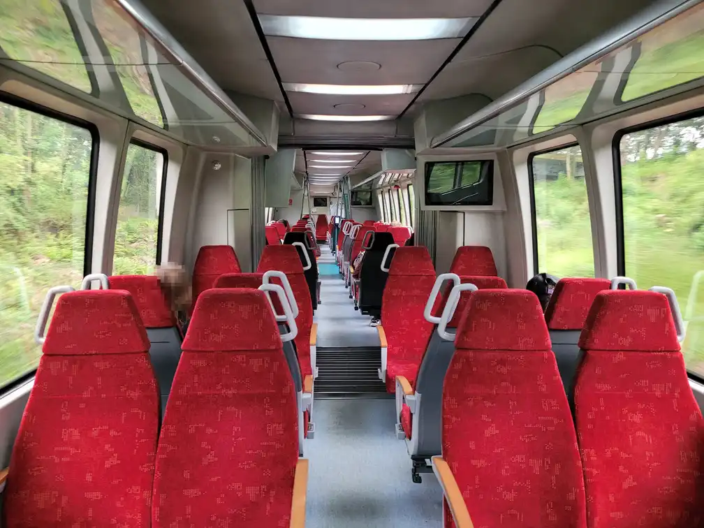 Seats in a Renfe series 527