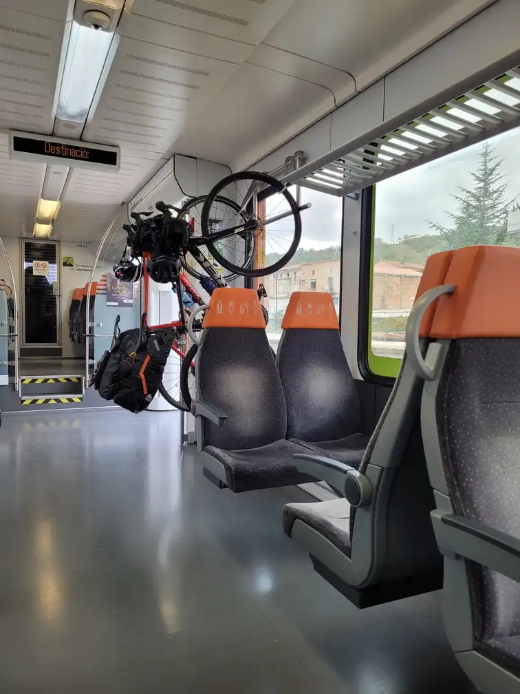 Bicycle space in a Stadler GTW train