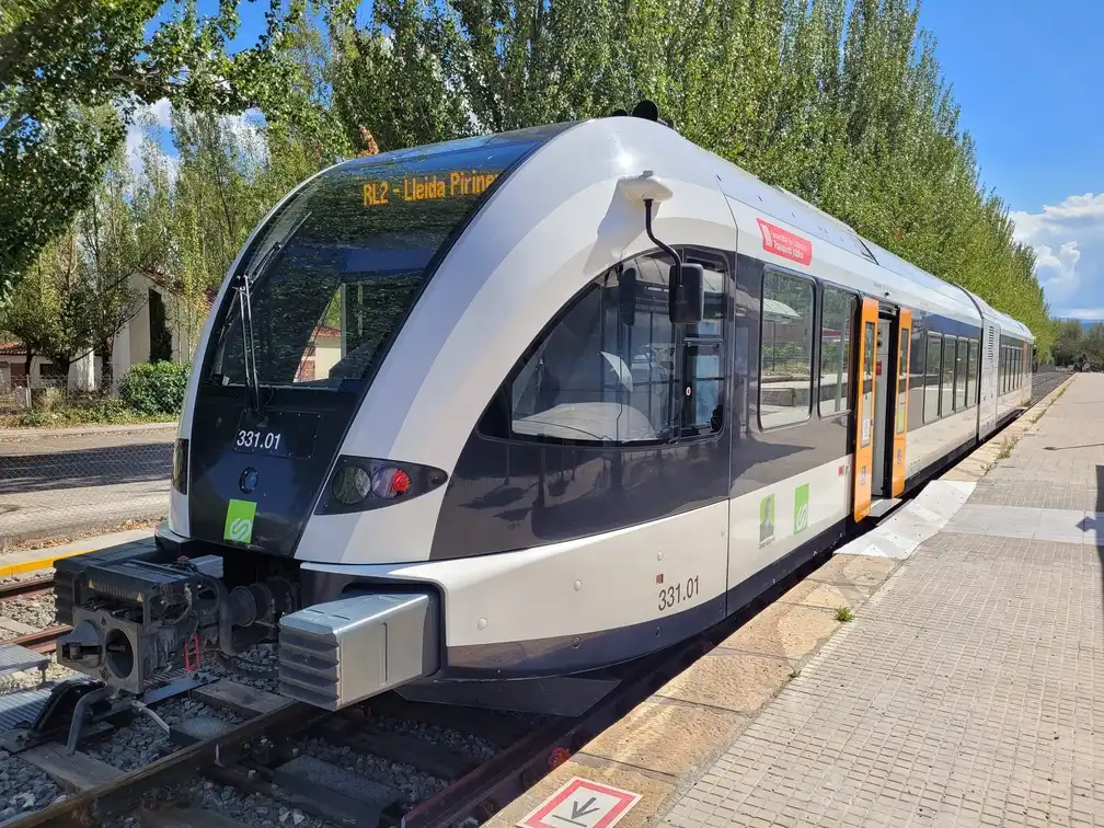 Stadler GTW train on a platform